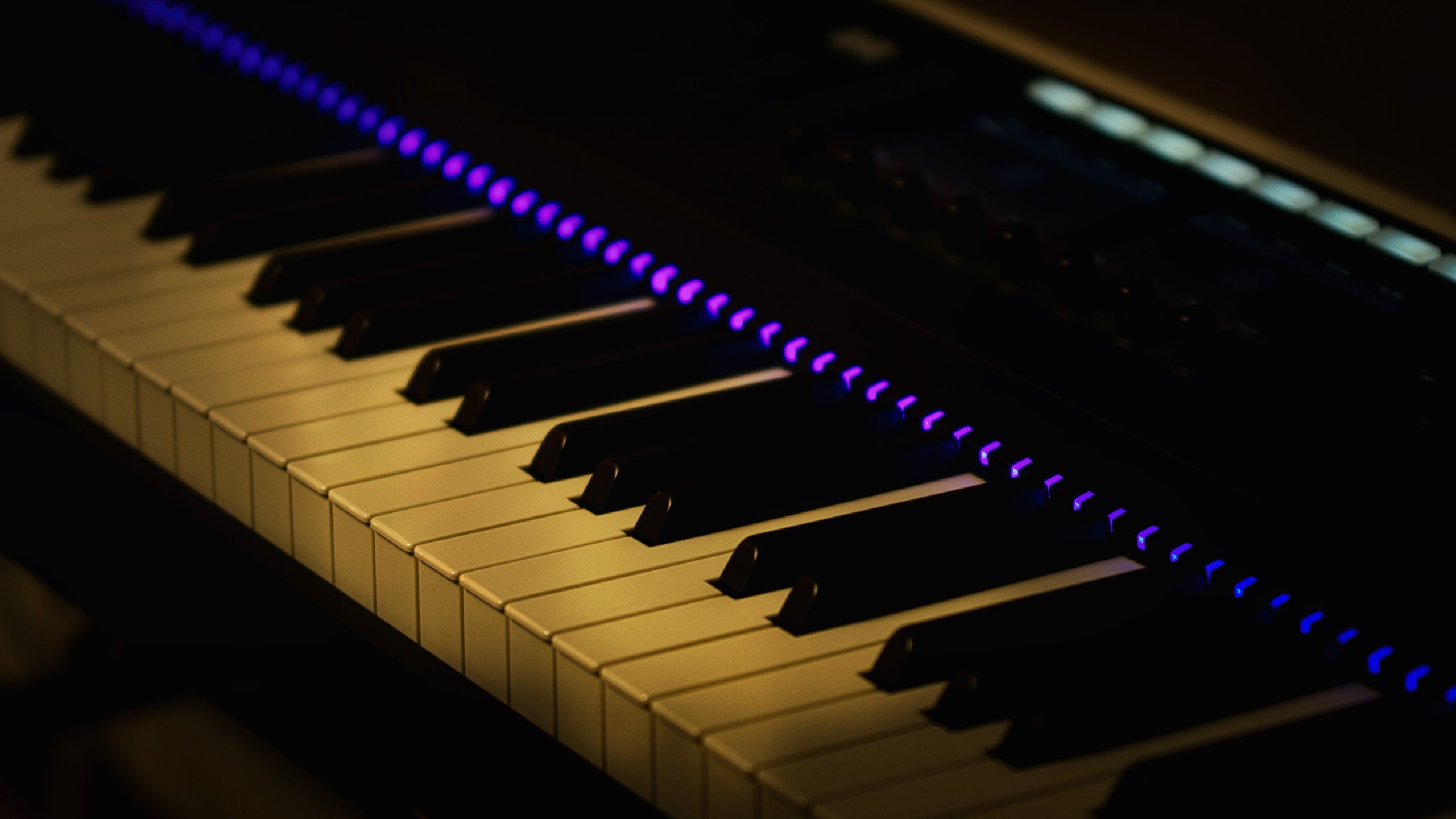 Keyboard in the studio
