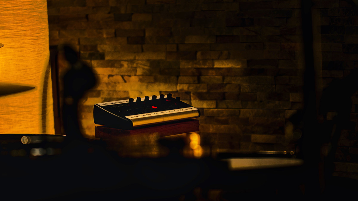 Studio monitor controller in the control room